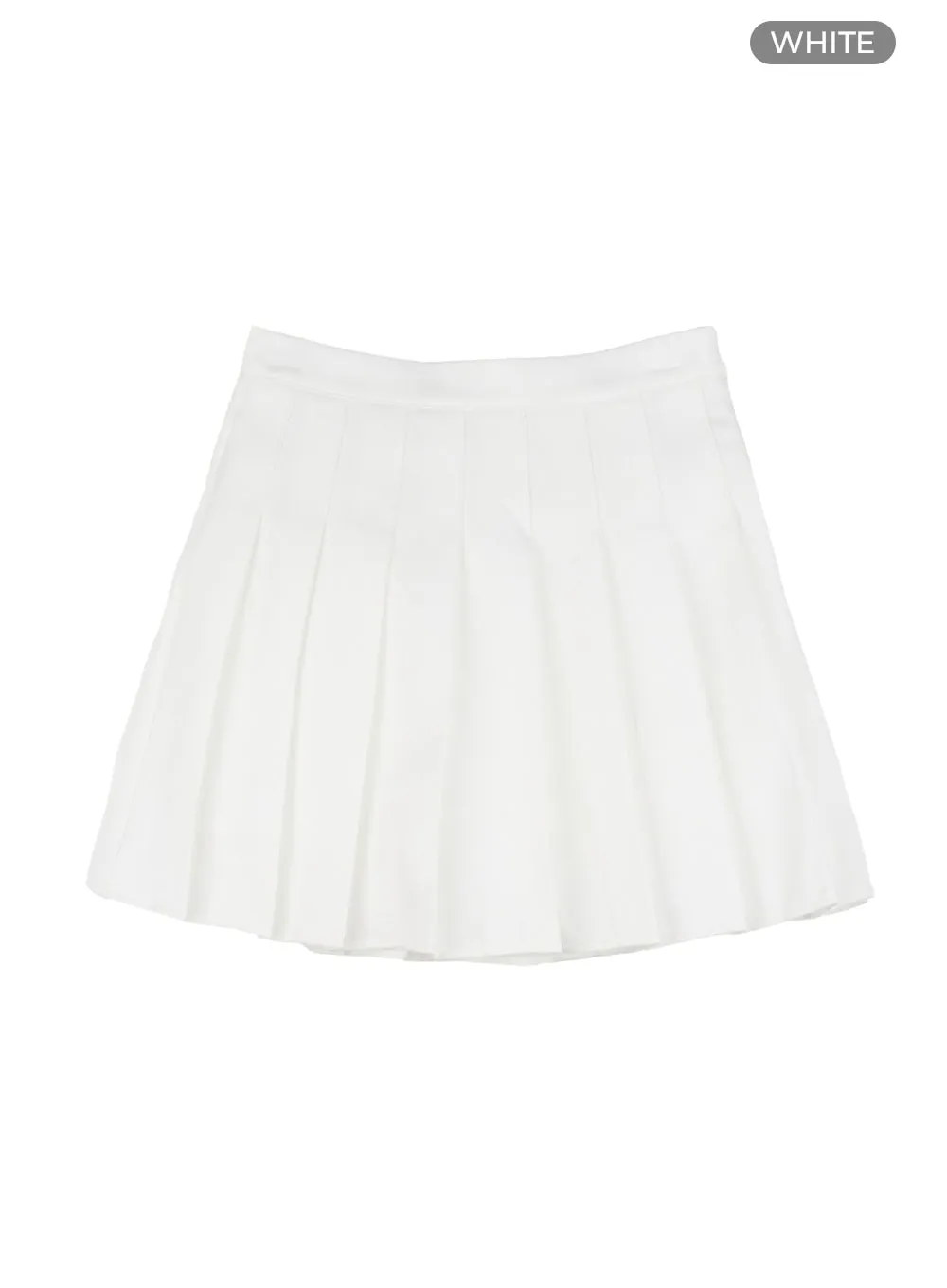 Pleated Basic Mini Skirt OU428