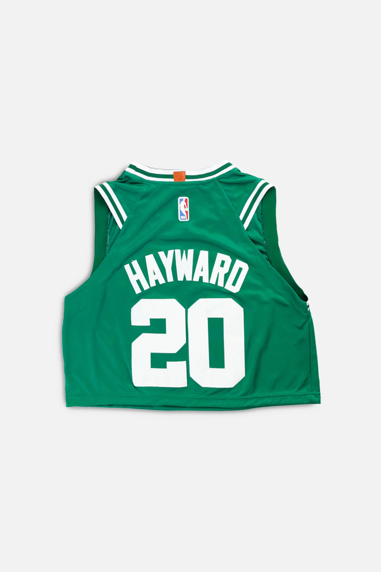 Rework Boston Celtics NBA Crop Jersey - M