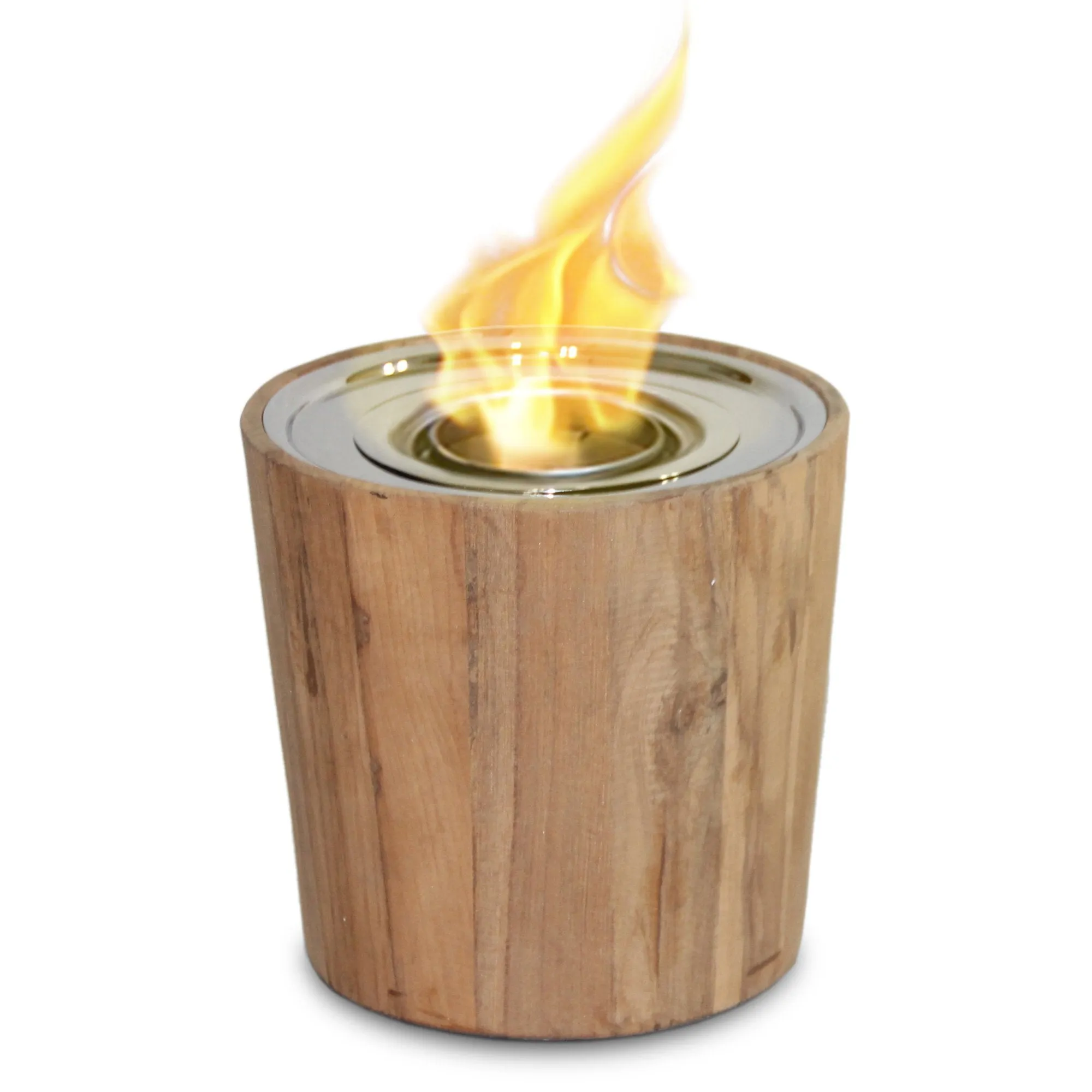 Sag Harbor Teak Gel Fuel Fire Bowl