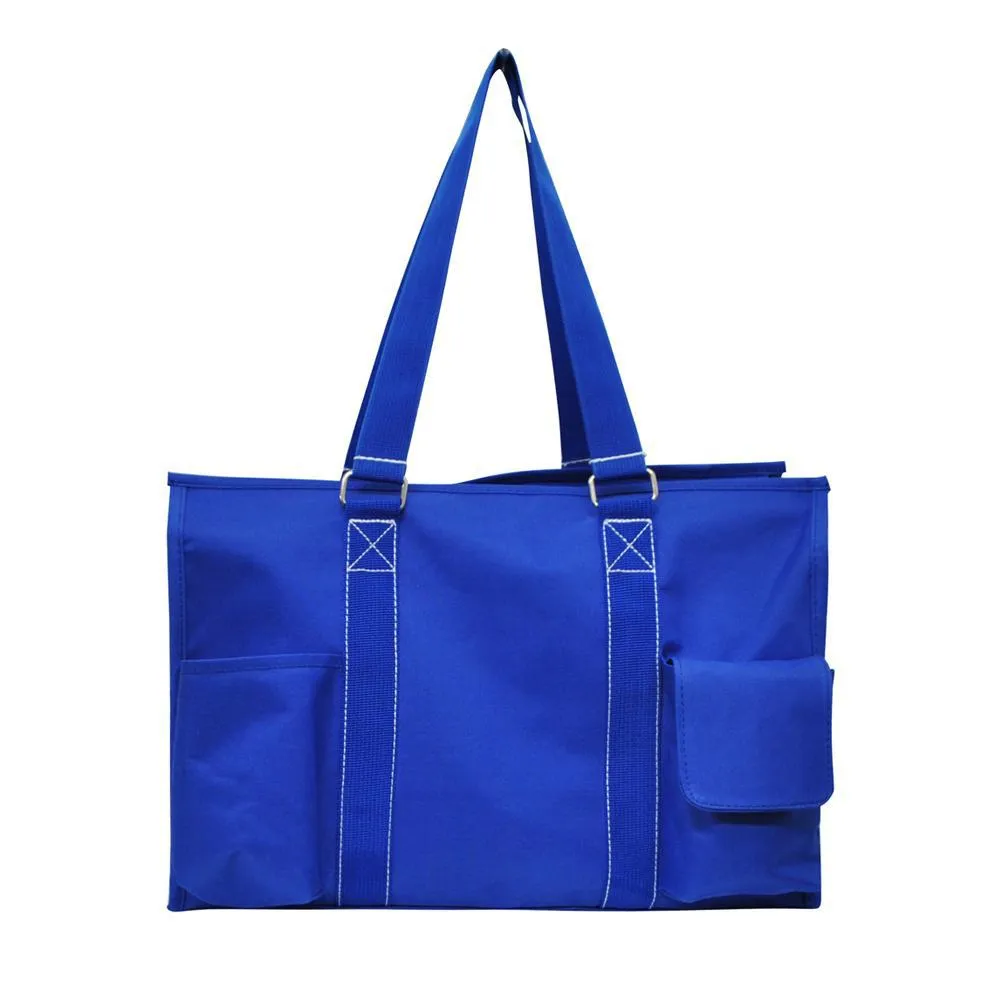 Solid Color Royal NGIL Zippered Caddy Organizer Tote Bag