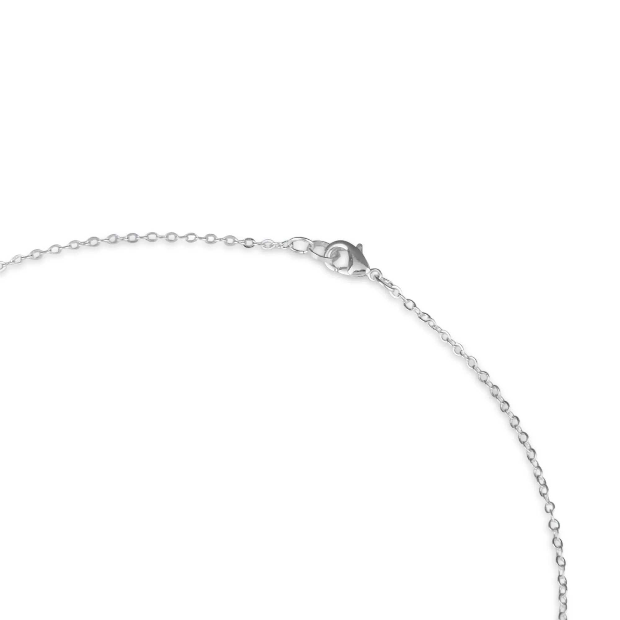 Sterling Silver Plated Longline Rose Quartz Necklace