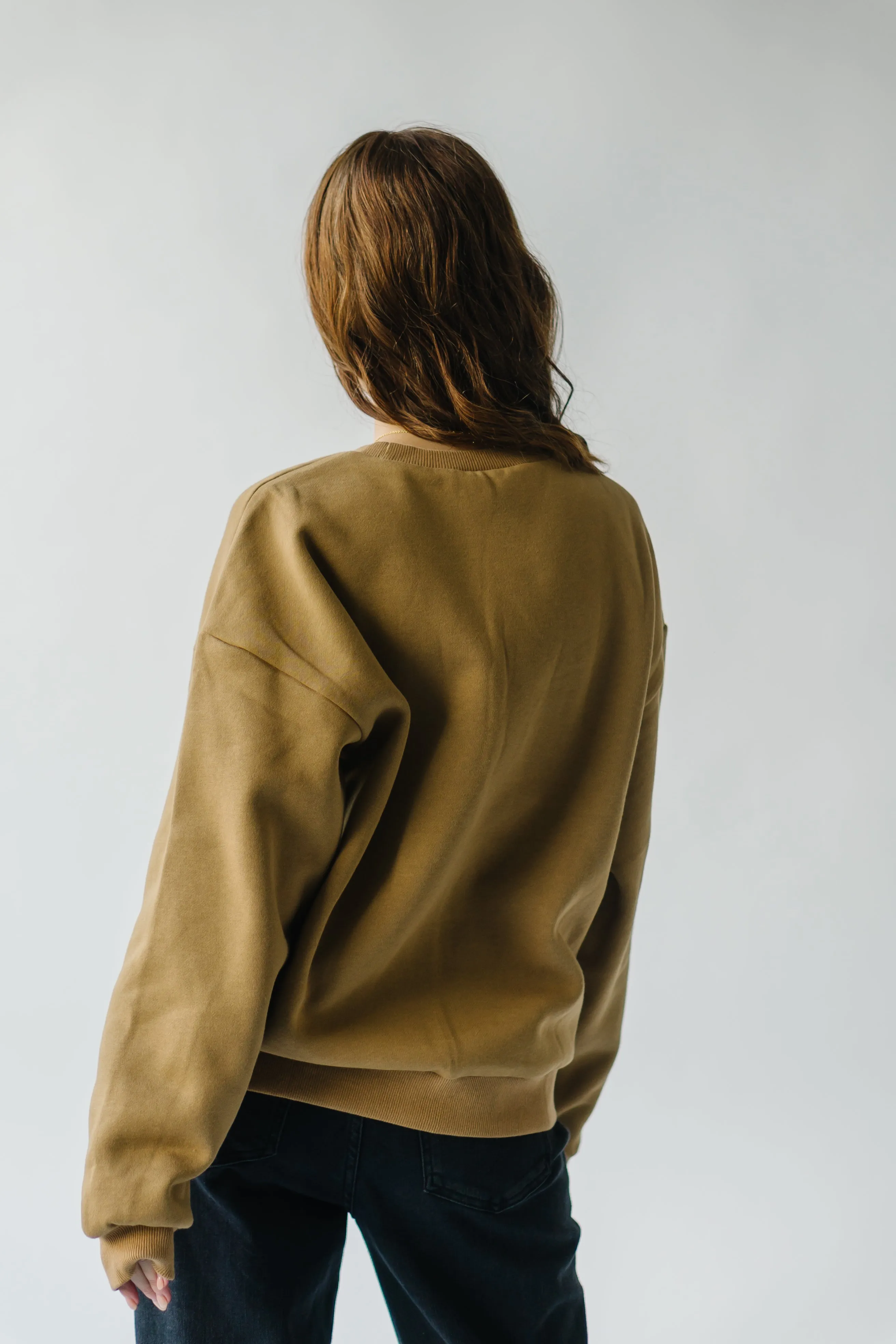 The Boston Sweatshirt in Tan