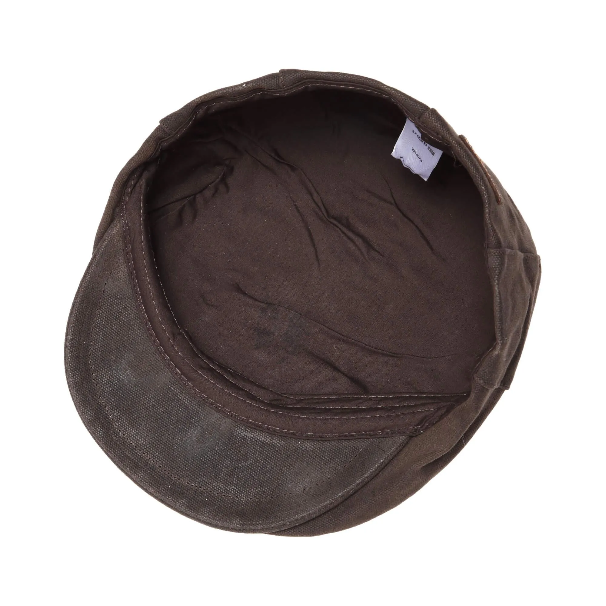 TRP0503 Troop London Accessories Waxed Canvas Old School Style Hat, Flat Cap, Shelby Newsboy Cap