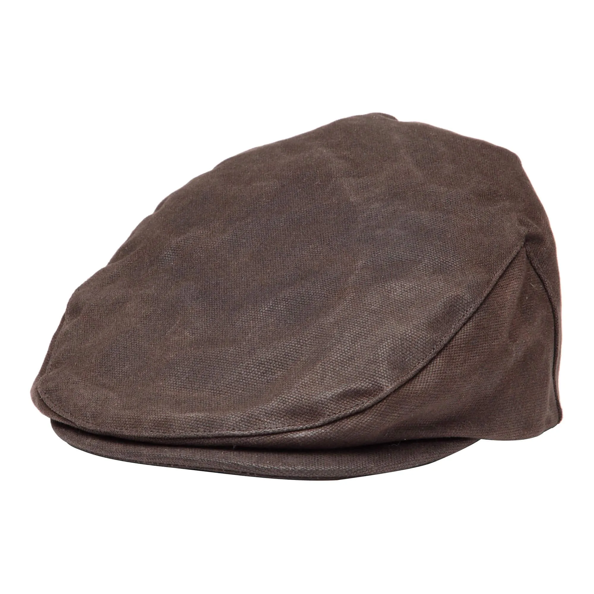 TRP0503 Troop London Accessories Waxed Canvas Old School Style Hat, Flat Cap, Shelby Newsboy Cap