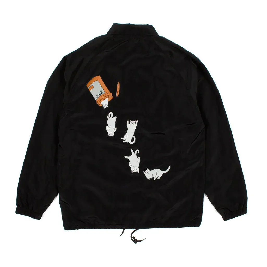 VESTE RIPNDIP NERMAL PILLS COACH JACKET BLACK