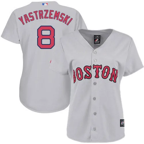 Women's Boston Red Sox Carl Yastrzemski Replica Road Jersey - Gray