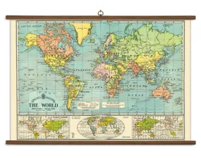  World Map  School Chart